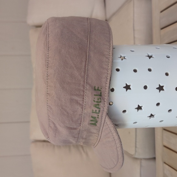 Y2K AEO REVERSIBLE Military Cadet Hat - Camo/Tan - Two Hats In One! - Picture 8 of 12